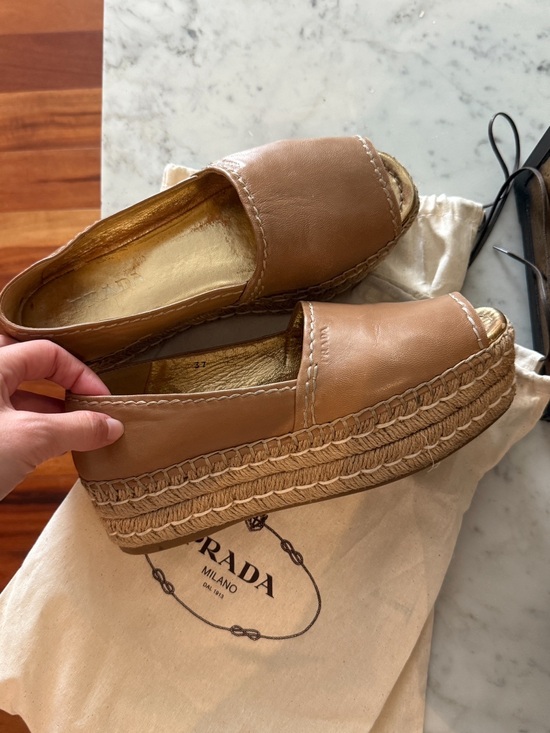Prada Shoes - Prada Espadrille Sandal